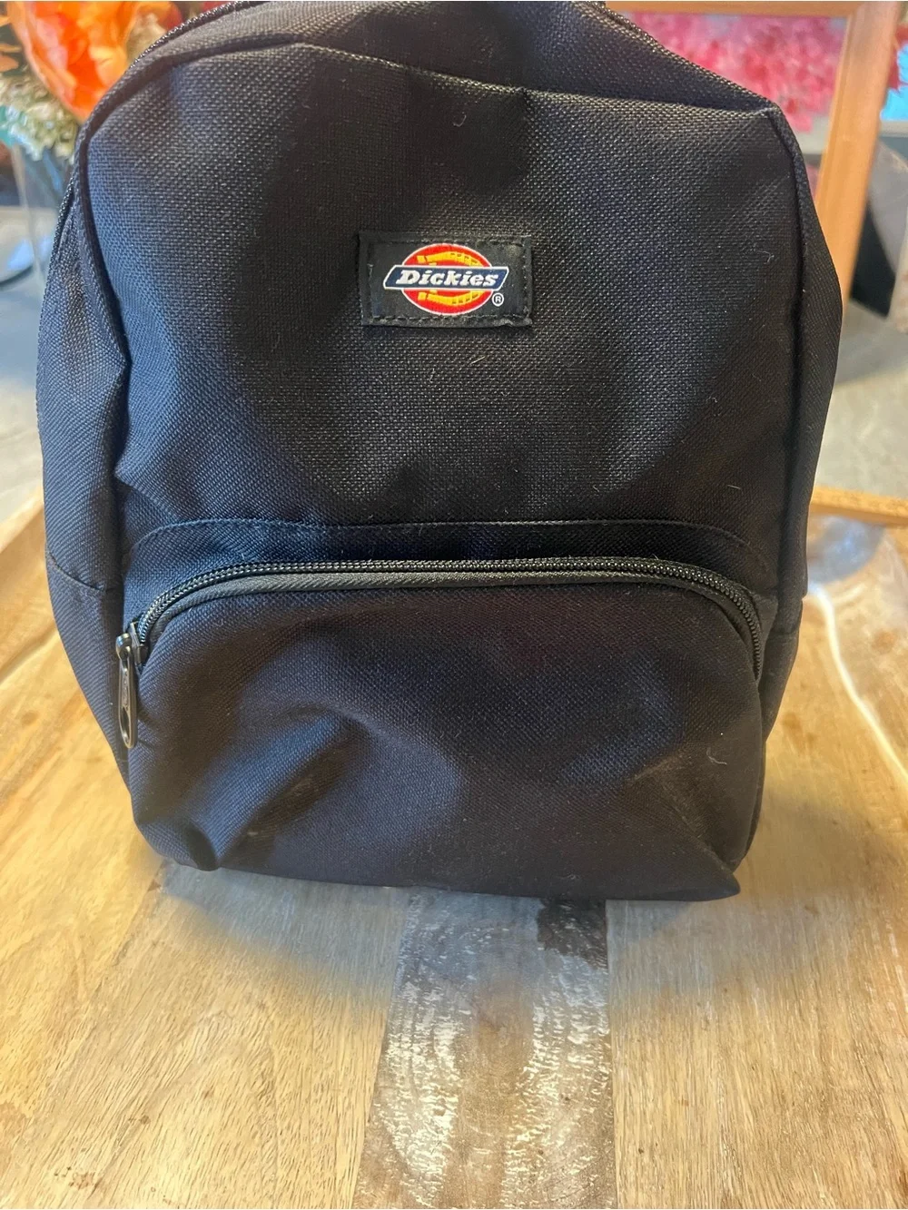 Dickies Black Small Front-Zip Backpack